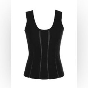 Zimmerman Black Luminosity Knit Paneled Tank Sz-6